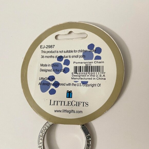 Little Gifts Pomeranian Dog Key Chain With Charms Dogs - Picture 13 of 16